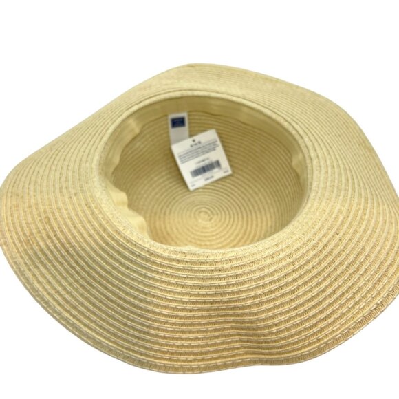 Janie and Jack Savanna Soiree Summer Hat W/ Gold Bow Accent 4-5T NWT - Picture 3 of 4